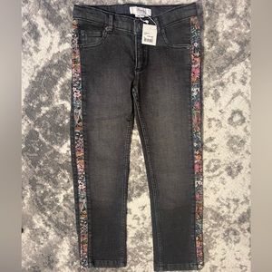 Floral trimming jeans BONPOINT - brand new size 6 girls